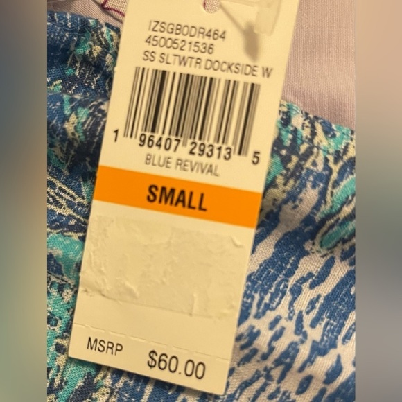 IZOD‎ Saltwater Sailboat Men's Size Small Shirt blue revival Print NEW WITH TAGS - Picture 7 of 8